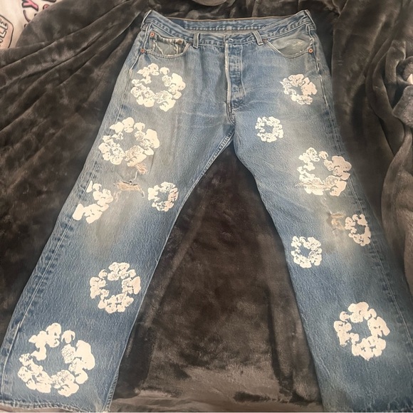 ❦❦ Denim Tears x Levi's Cotton Wreath Jean ❦❦ - Picture 2 of 11